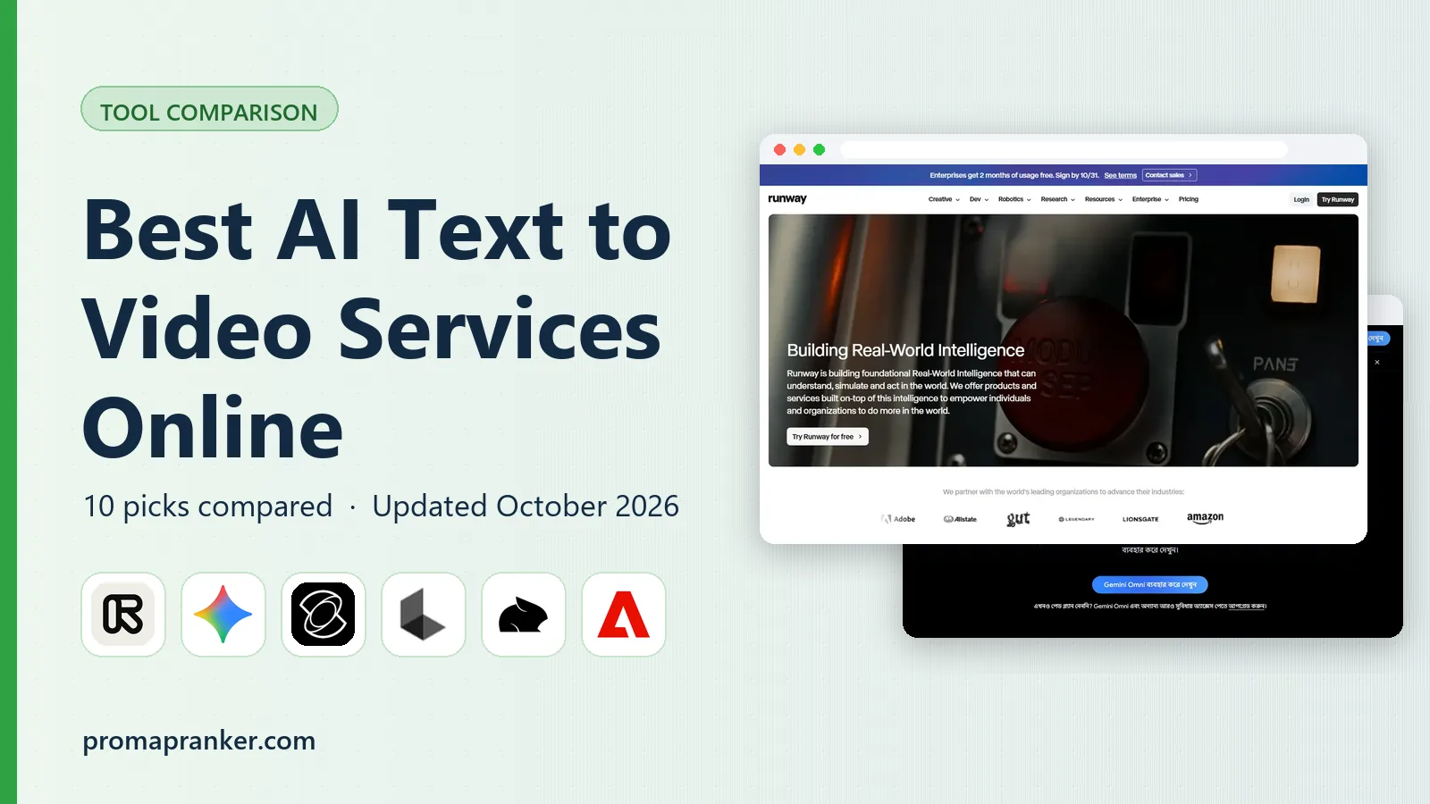 Best AI Text to Video Services Online in 2026