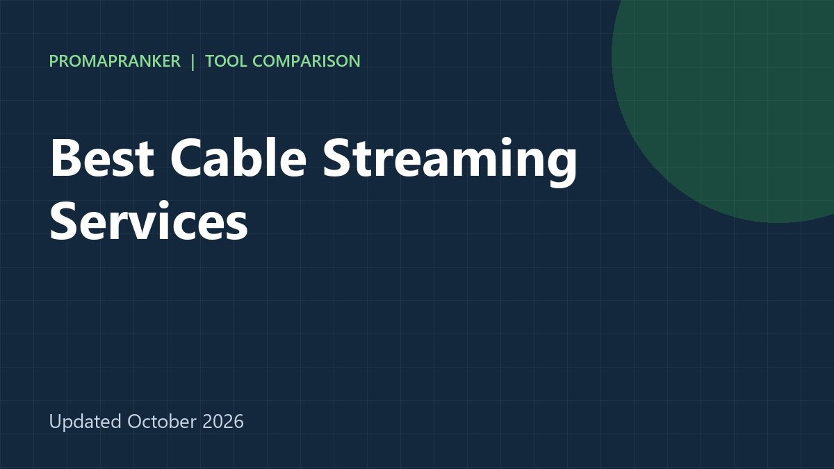 Best Cable Streaming Services in 2026: 7 Live TV Options Compared