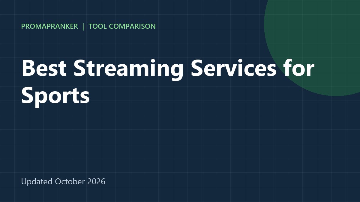 Best Streaming Services for Sports in 2026: 8 Options Compared