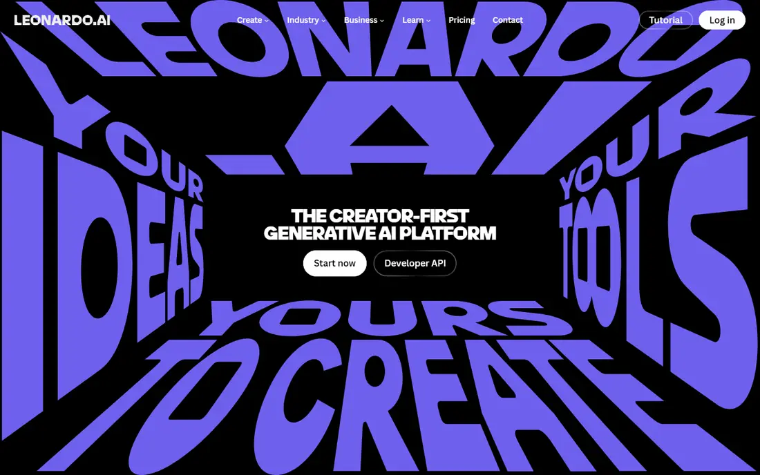 Leonardo.Ai website