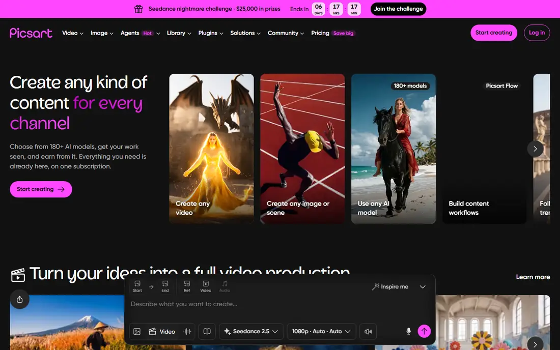 Picsart website