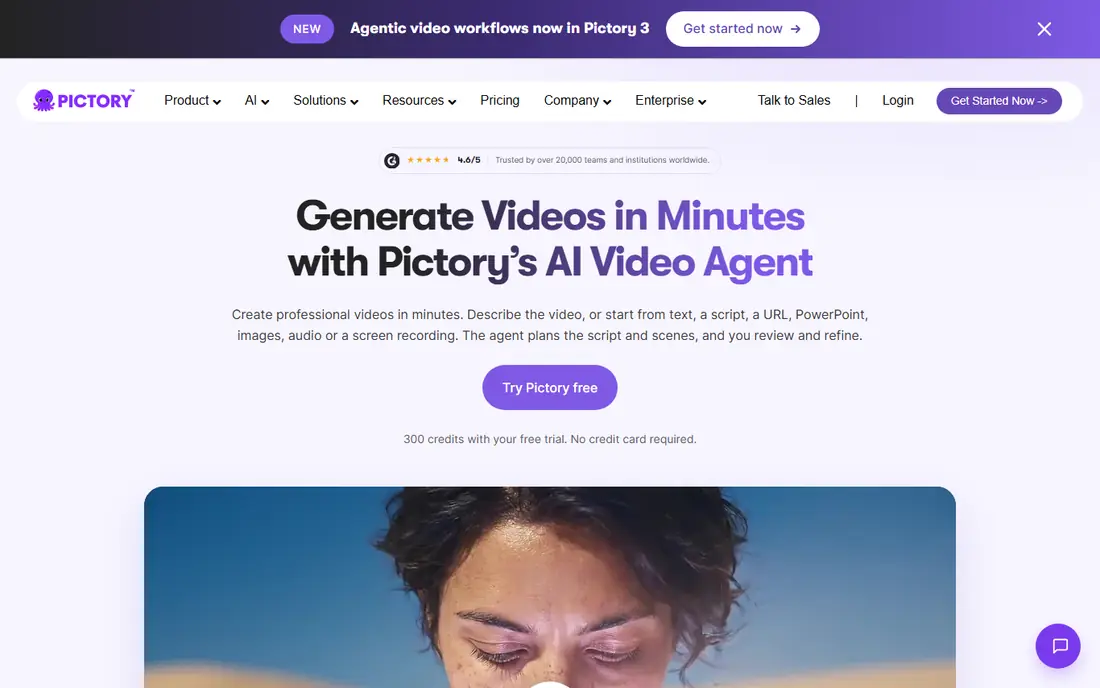 Pictory website