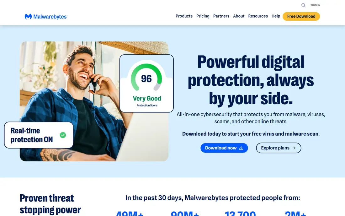Malwarebytes website