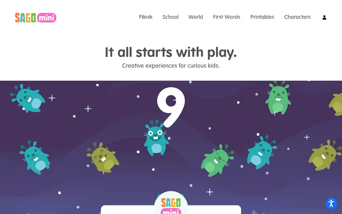 Sago Mini World website