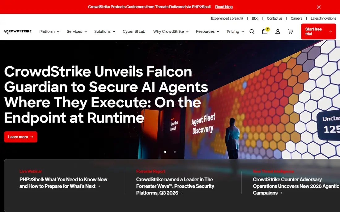 CrowdStrike Falcon website