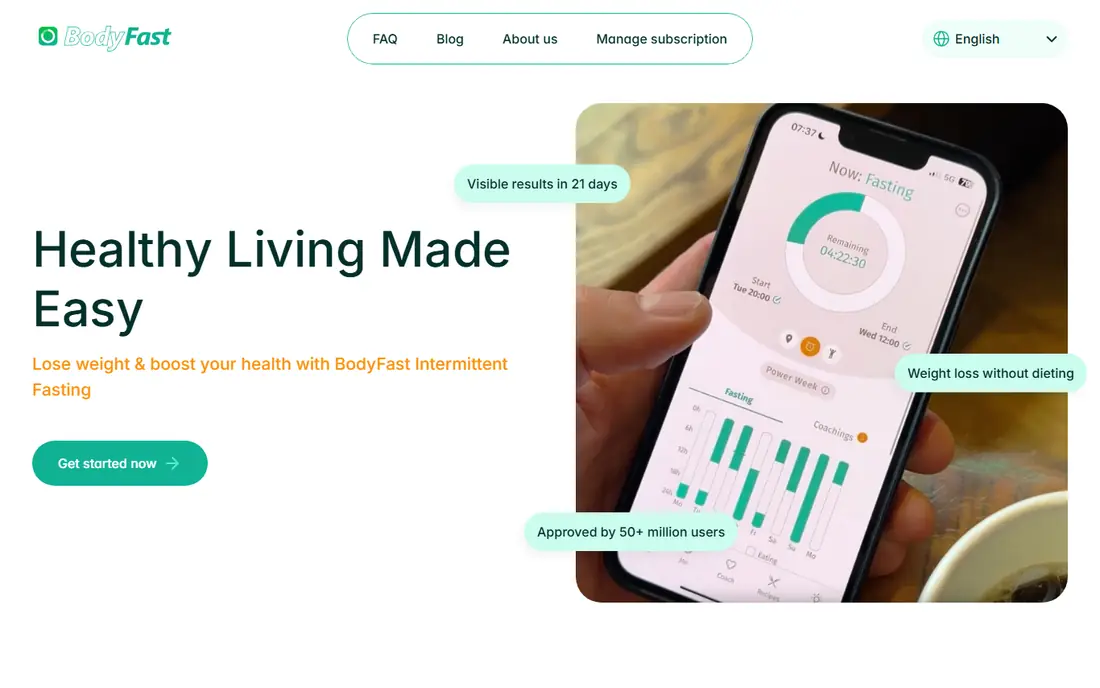 BodyFast website
