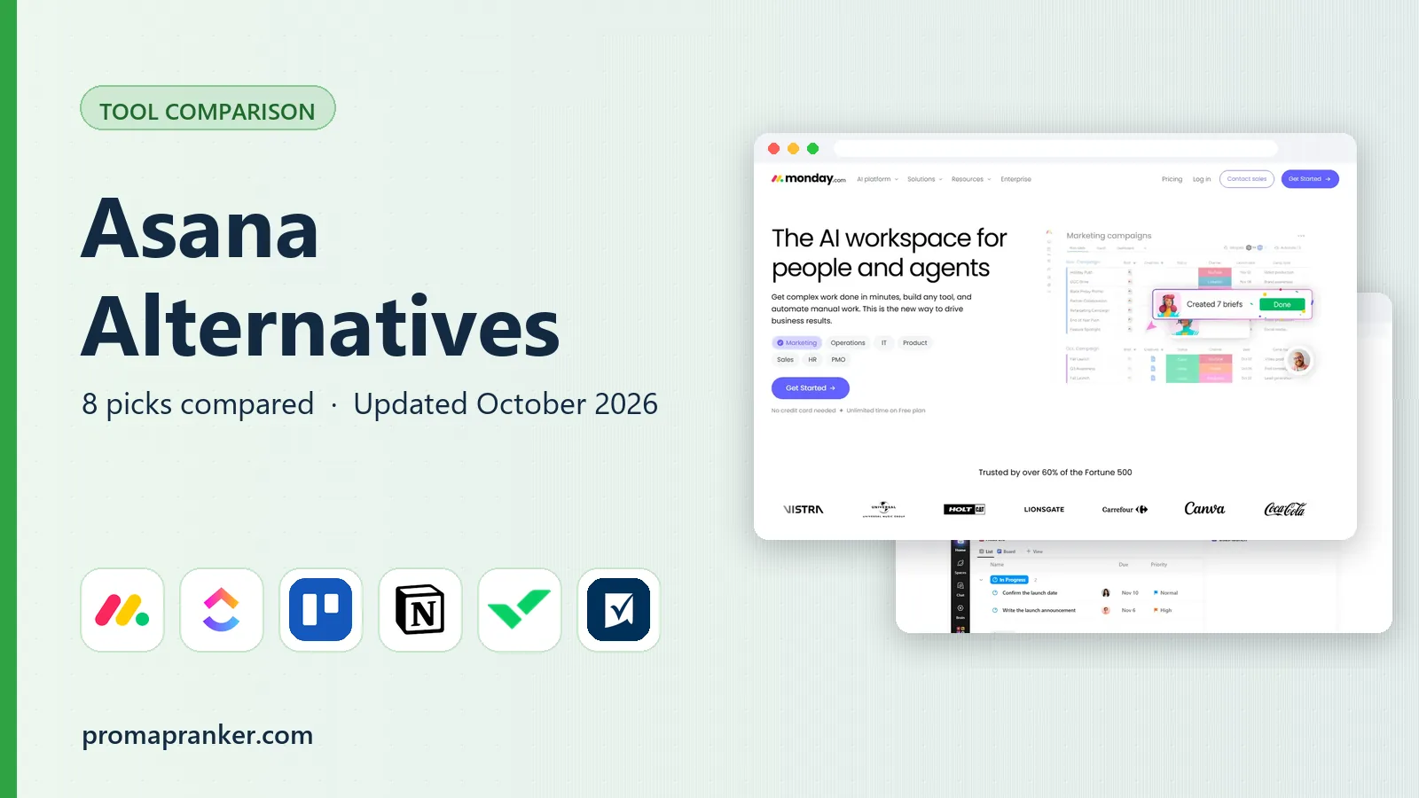 Asana Alternatives in 2026: 8 Tools Compared