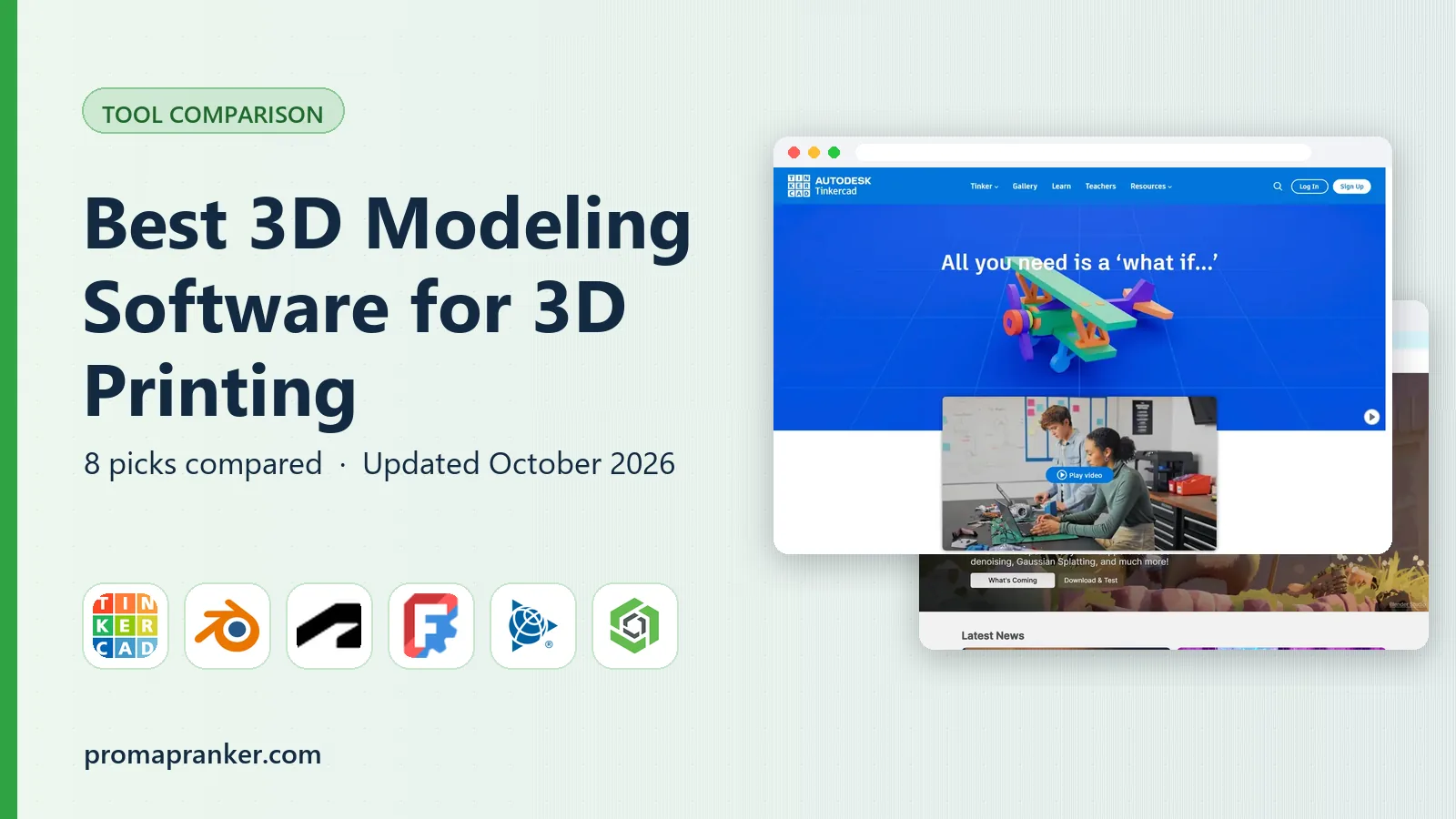 Best 3D Modeling Software for 3D Printing in 2026