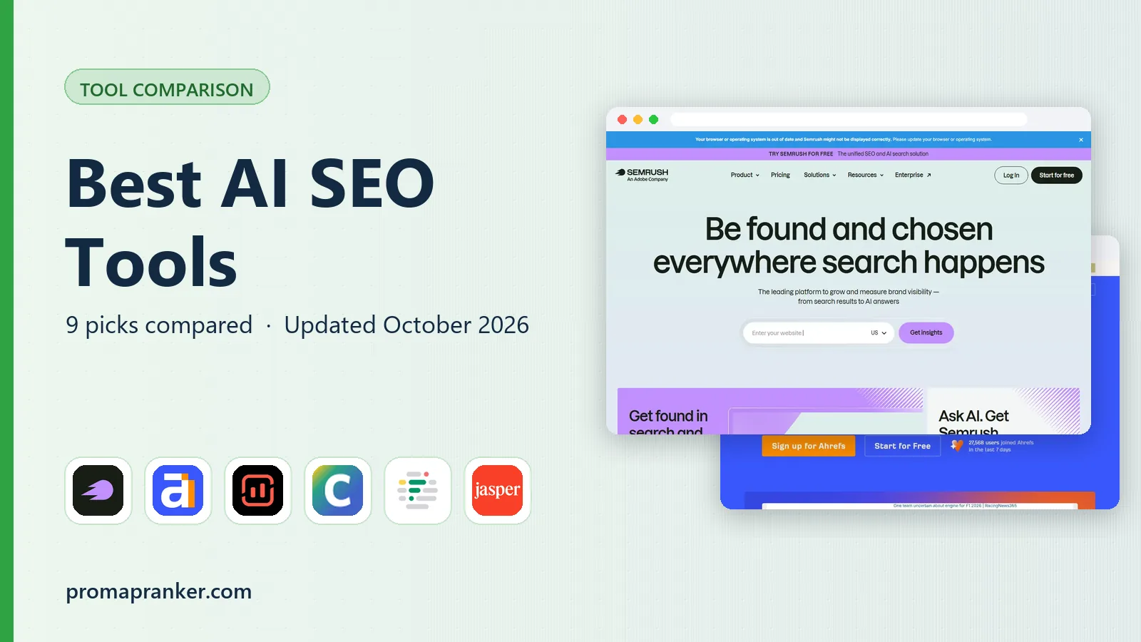 Best AI SEO Tools in 2026: 9 Tools Compared