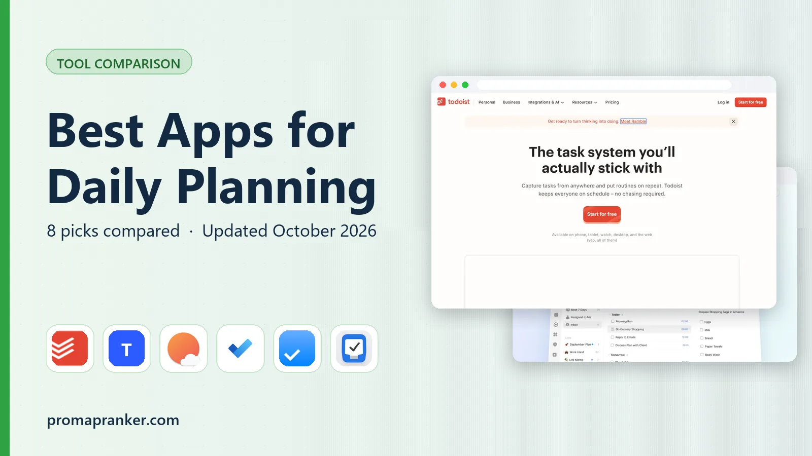 Best Apps for Daily Planning in 2026