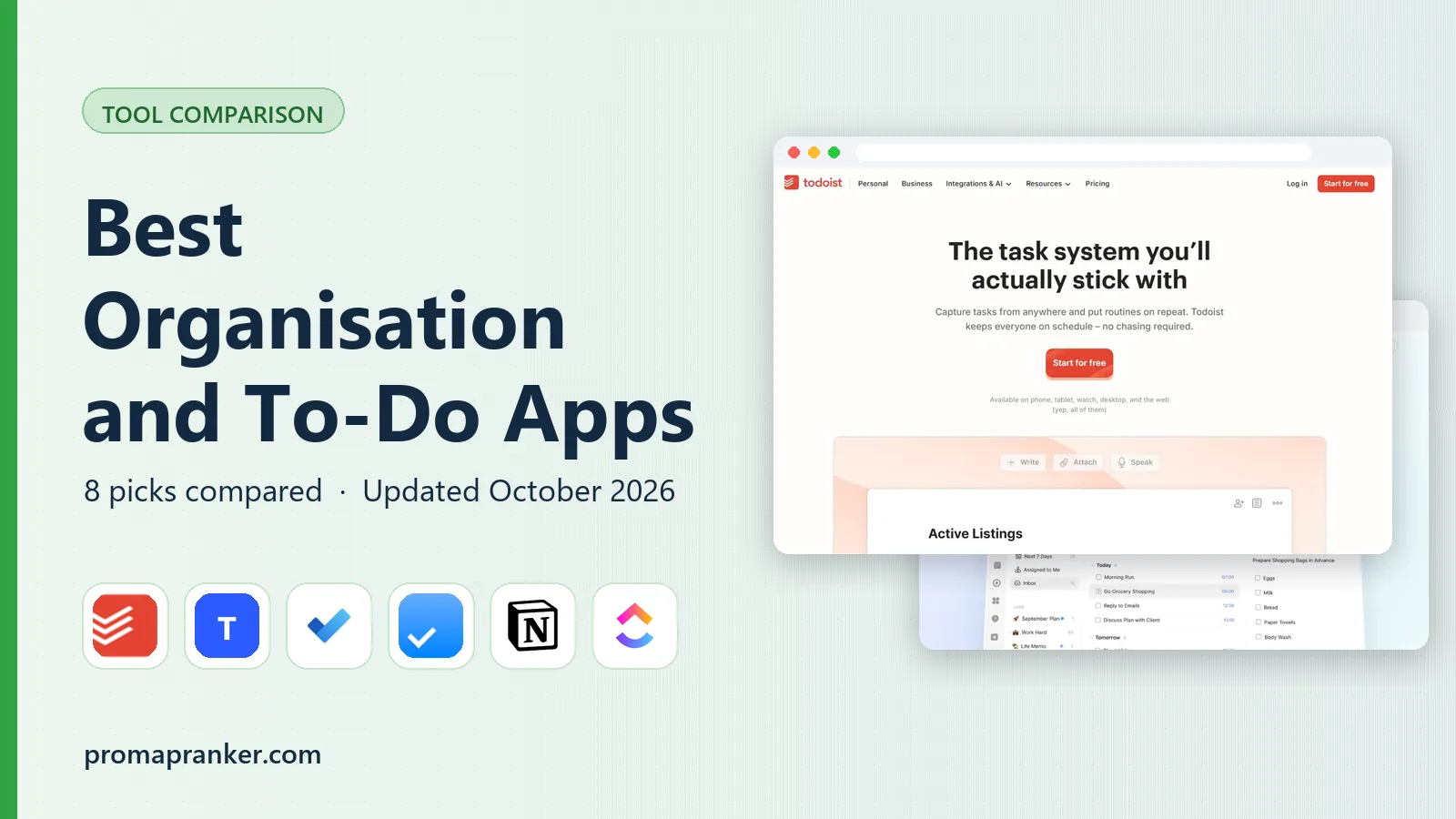 Best Organisation and To-Do Apps in 2026