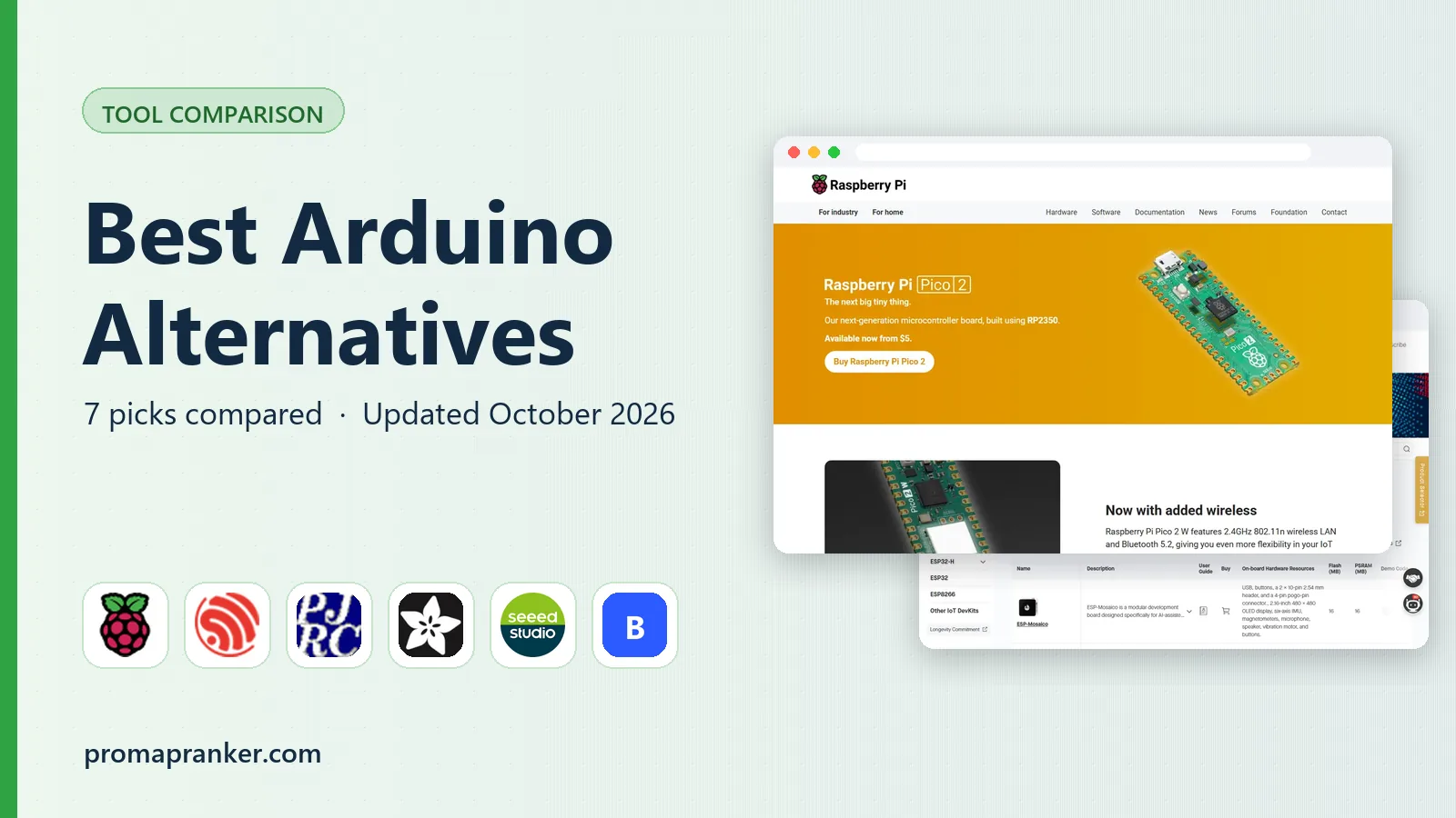 Best Arduino Alternatives in 2026: 7 Boards Compared