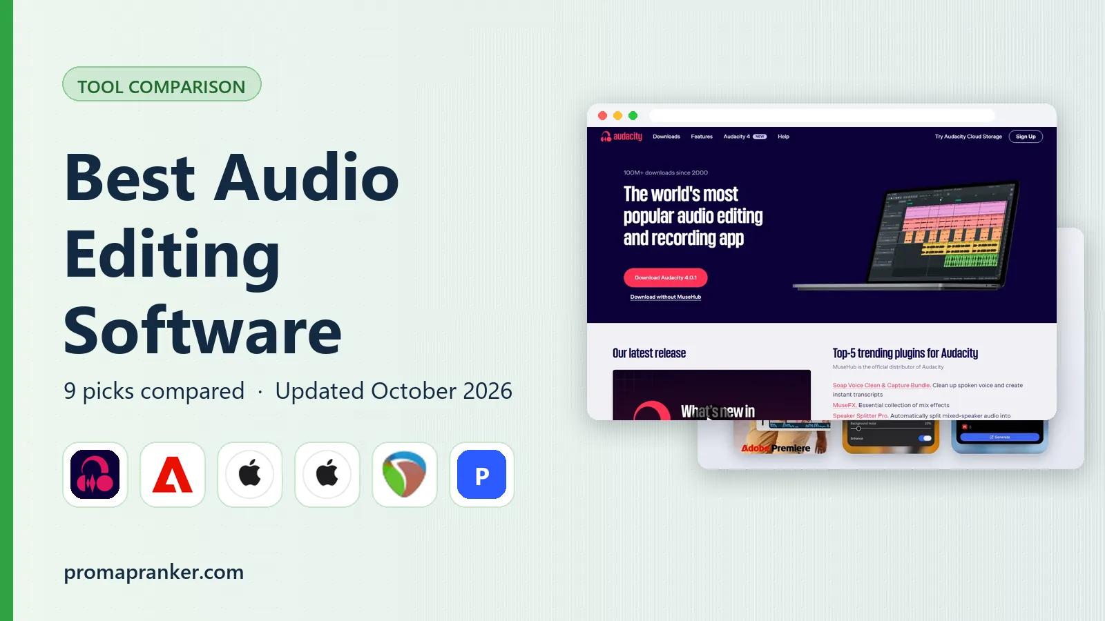 Best Audio Editing Software in 2026