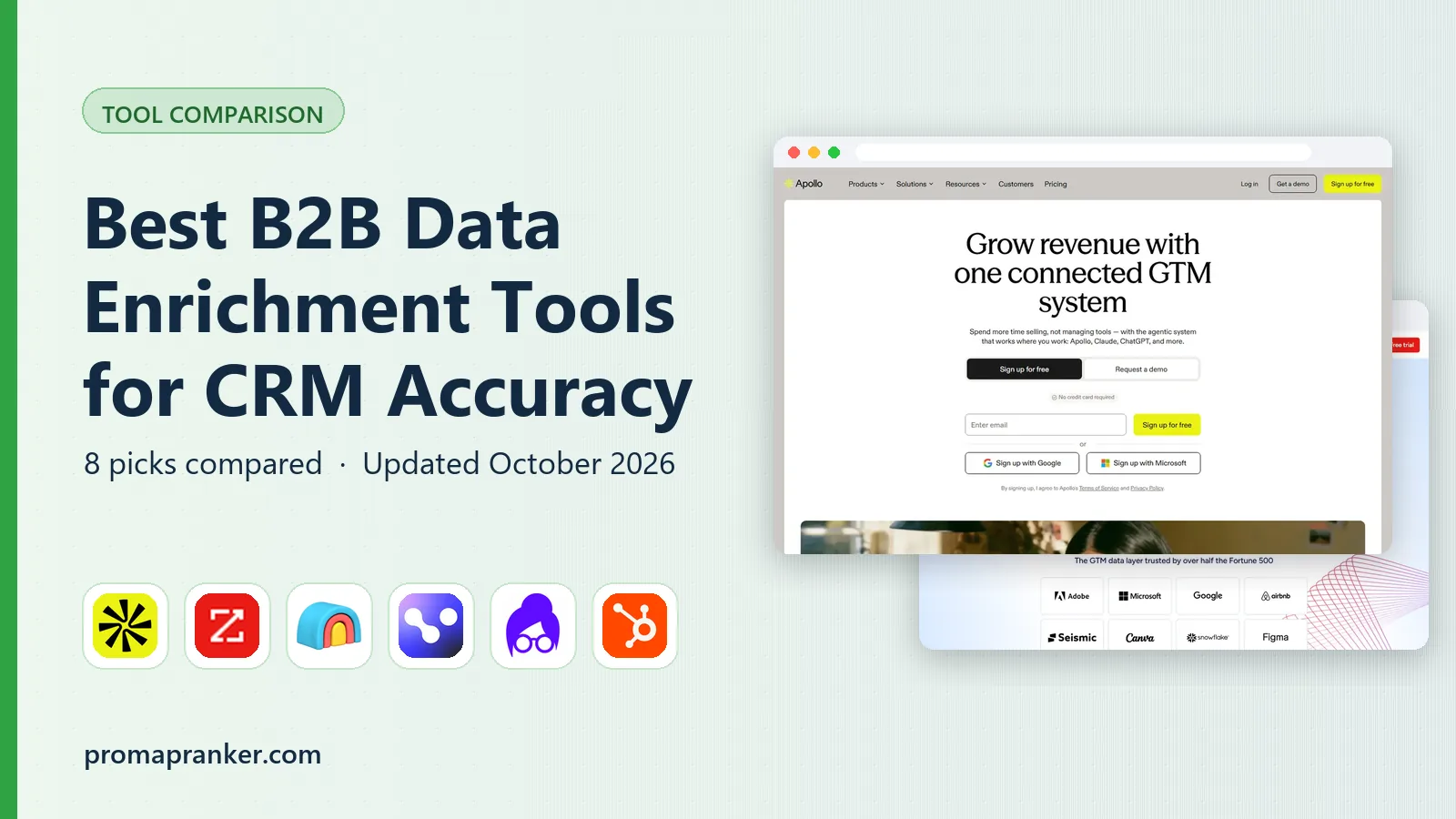 Best B2B Data Enrichment Tools for CRM Accuracy in 2026
