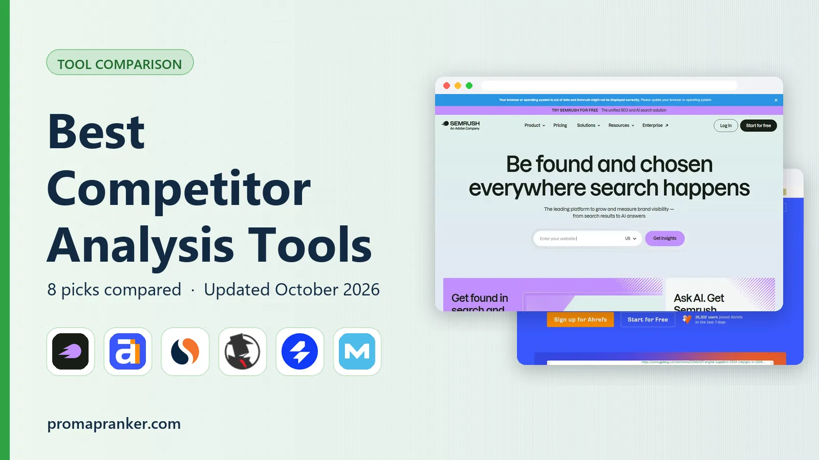 Best Competitor Analysis Tools in 2026