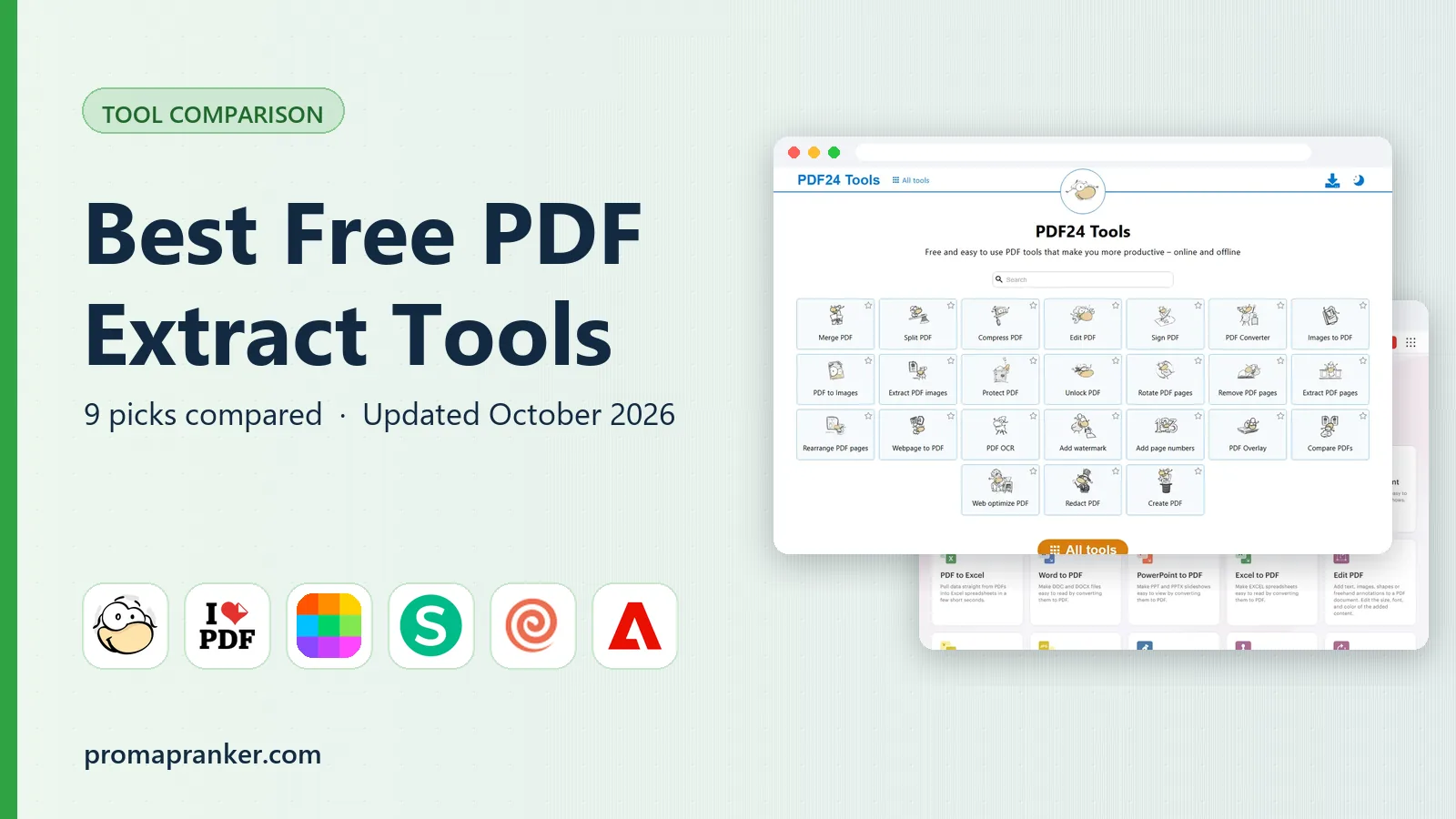 Best Free PDF Extract Tools in 2026