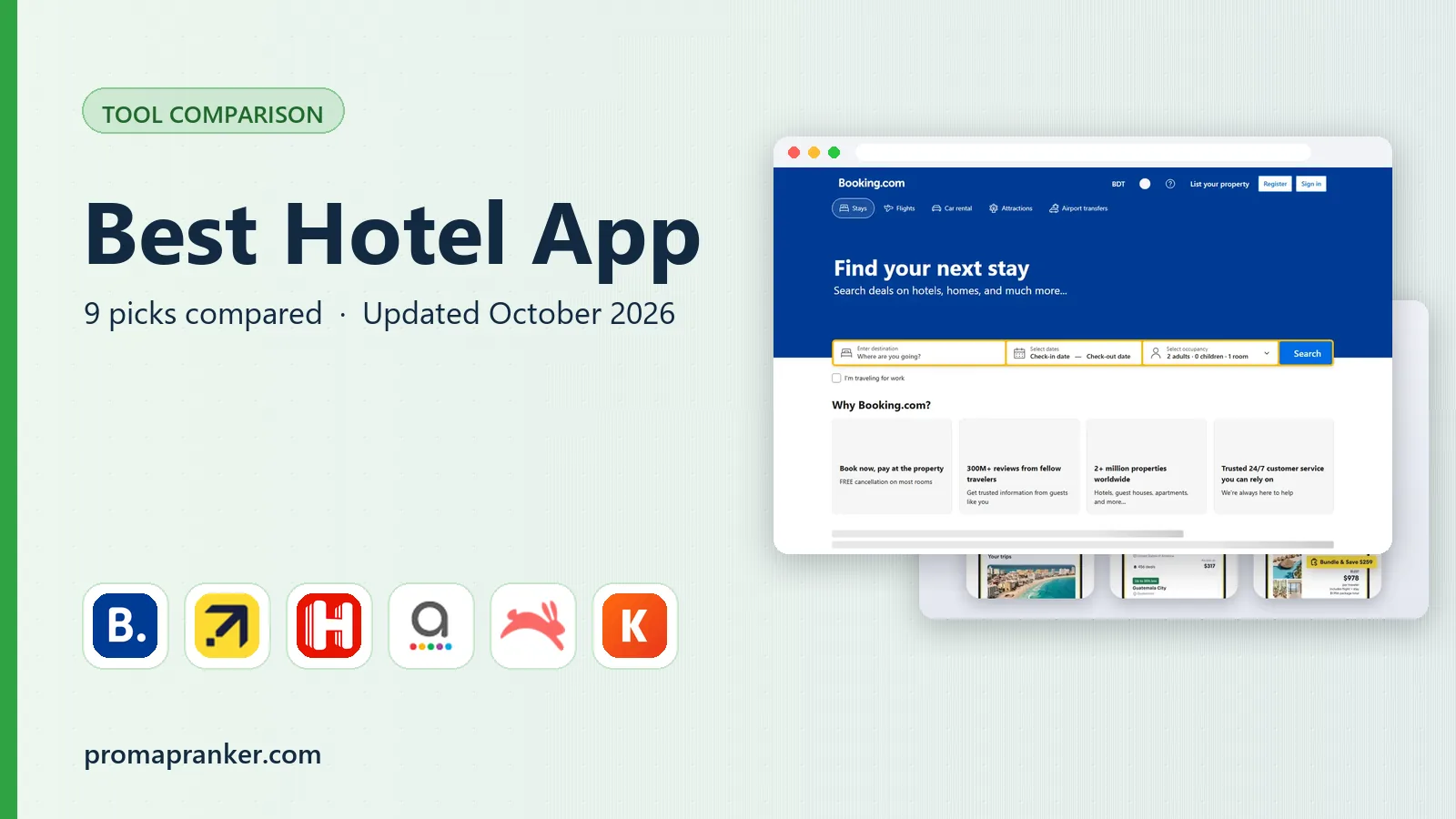 Best Hotel App in 2026: 9 Apps Compared