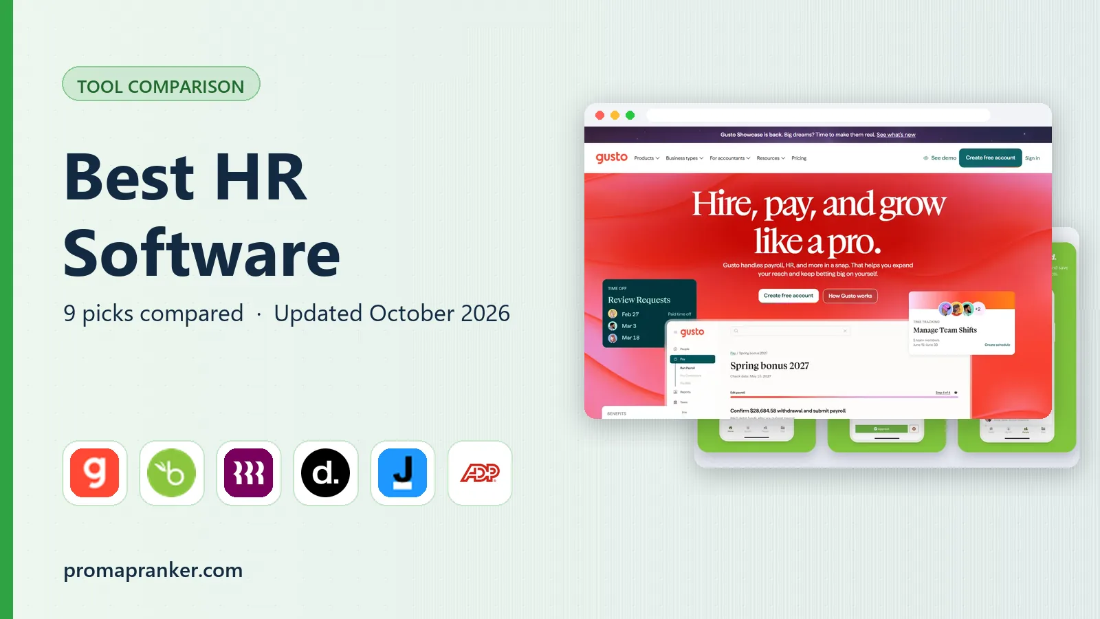 Best HR Software in 2026: 9 Systems Compared