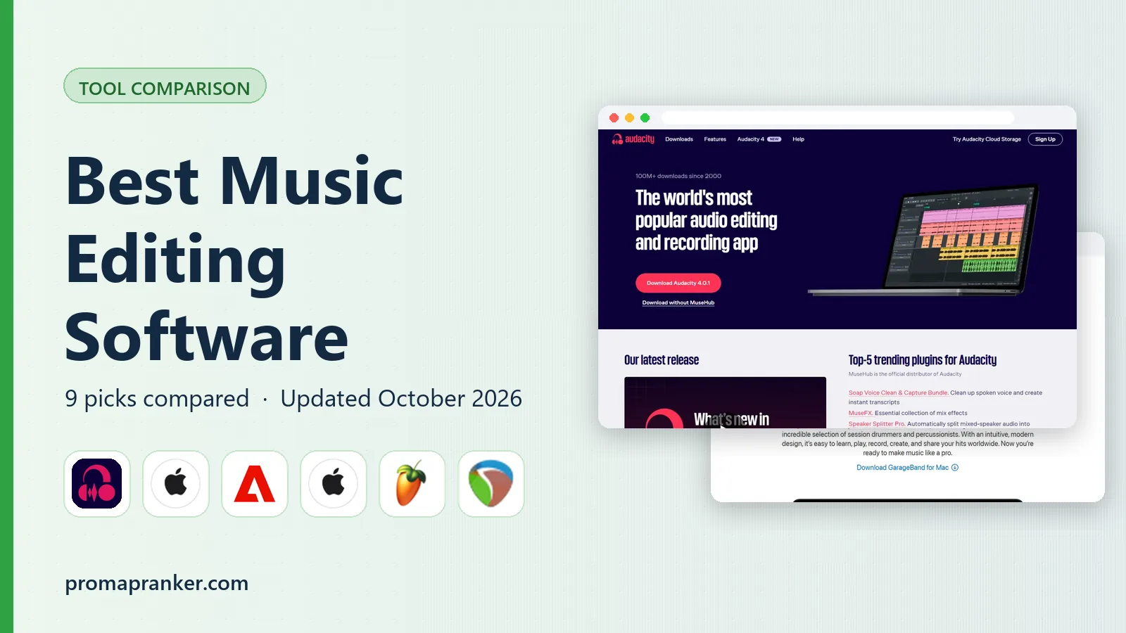 Best Music Editing Software in 2026