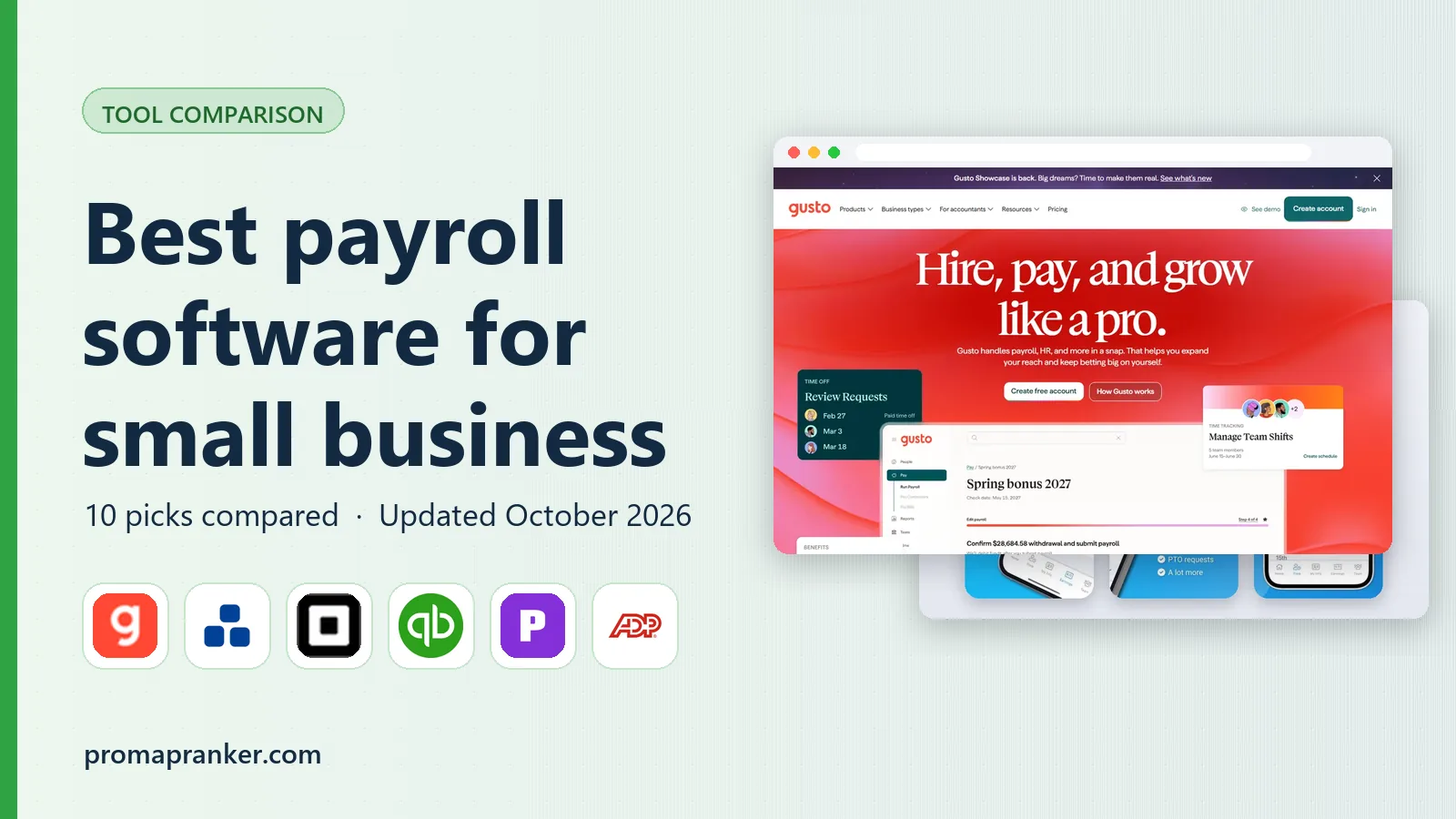 Best payroll software for small business in 2026