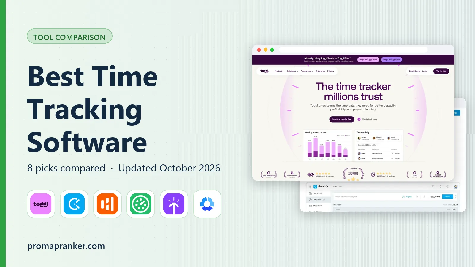 Best Time Tracking Software in 2026