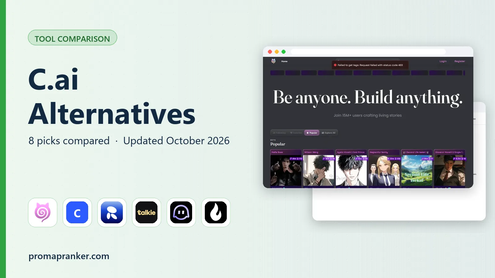 C.ai Alternatives in 2026