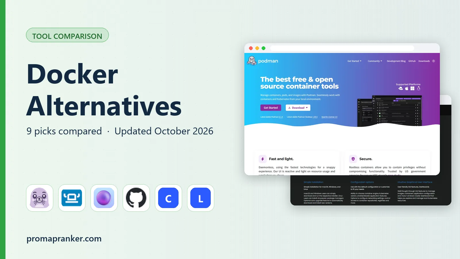Docker Alternatives in 2026: 9 Tools Compared