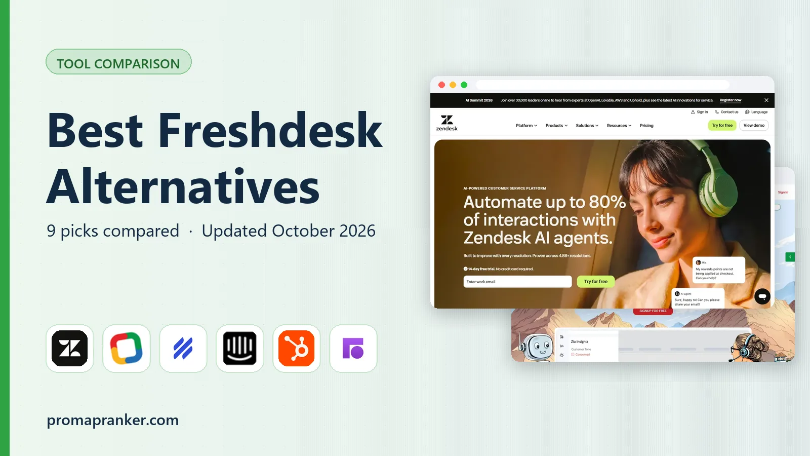 Best Freshdesk Alternatives in 2026