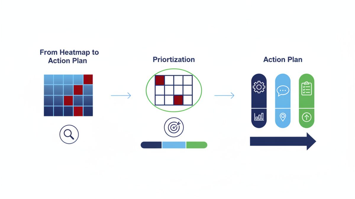From Heatmap to Action Plan: Prioritizing Red Grid Points infographic