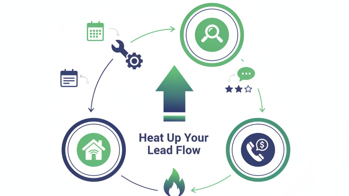 Local SEO for HVAC Companies: Heat Up Your Lead Flow infographic
