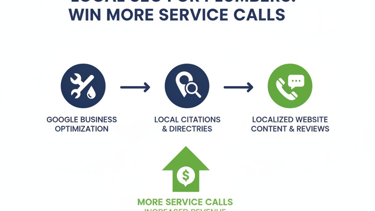 Local SEO for Plumbers: Win More Service Calls infographic