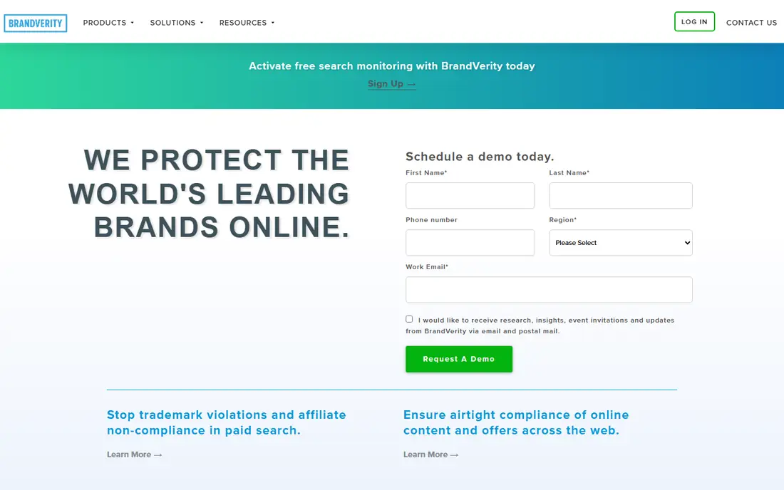 BrandVerity website