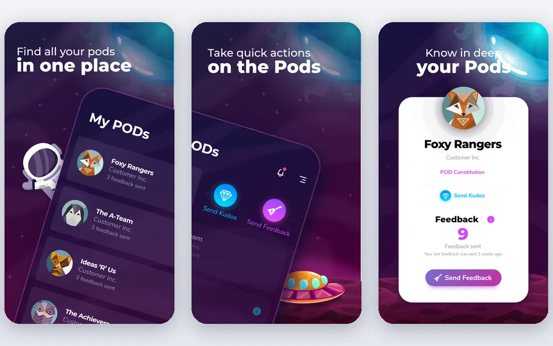 Globant app screenshots
