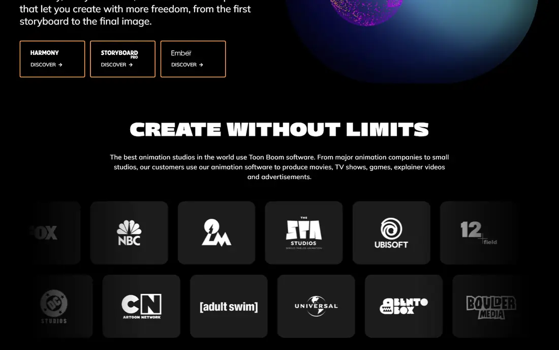 Toon Boom Harmony website
