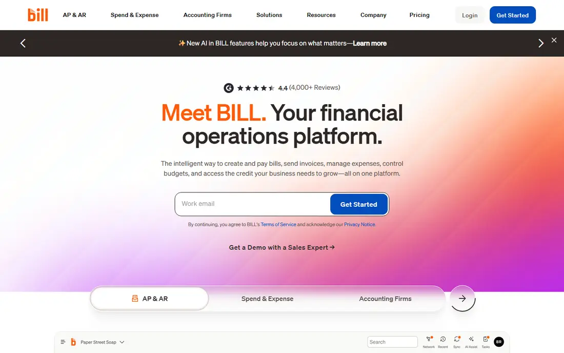 BILL website