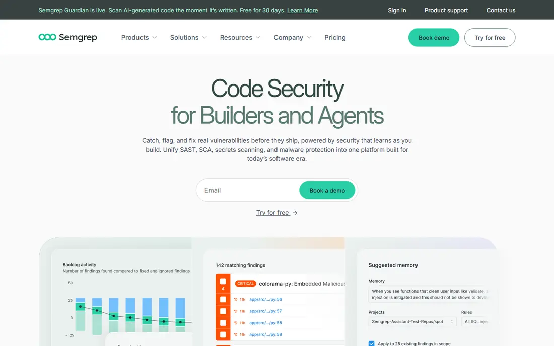 Semgrep website