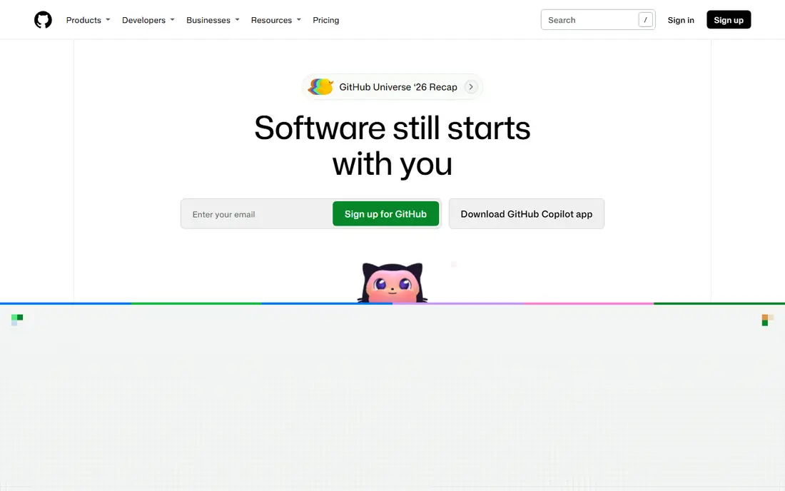 GitHub Copilot website