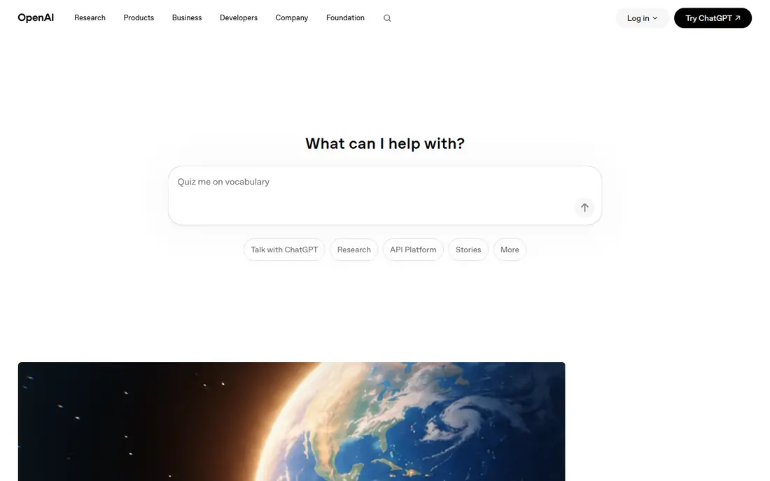 OpenAI website
