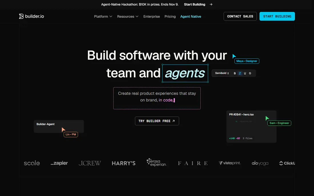 Builder.io Visual Copilot website