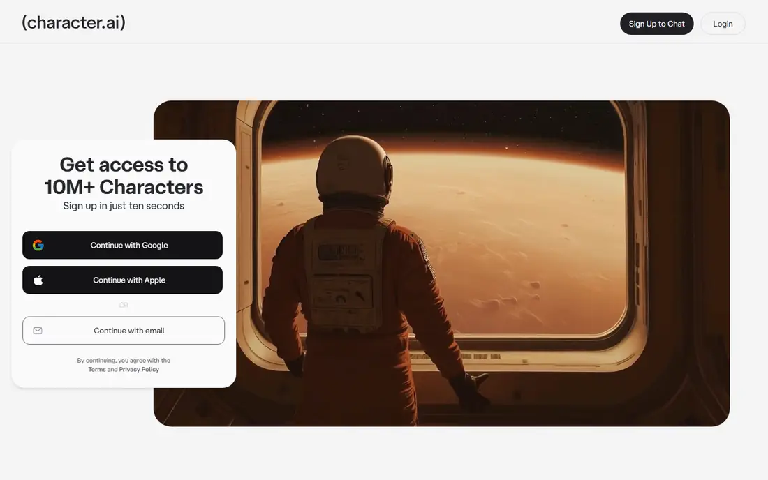 Character.AI website