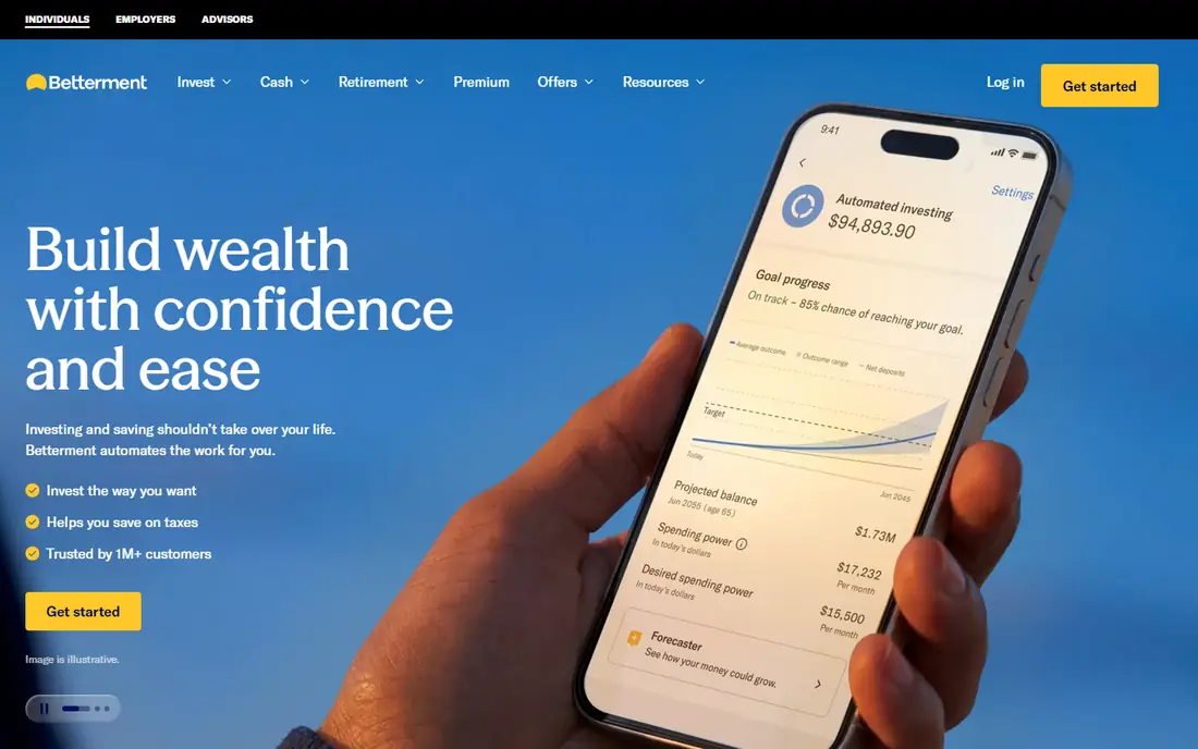 Betterment website