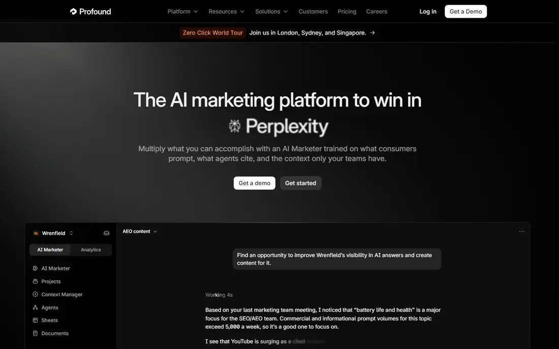 Profound website