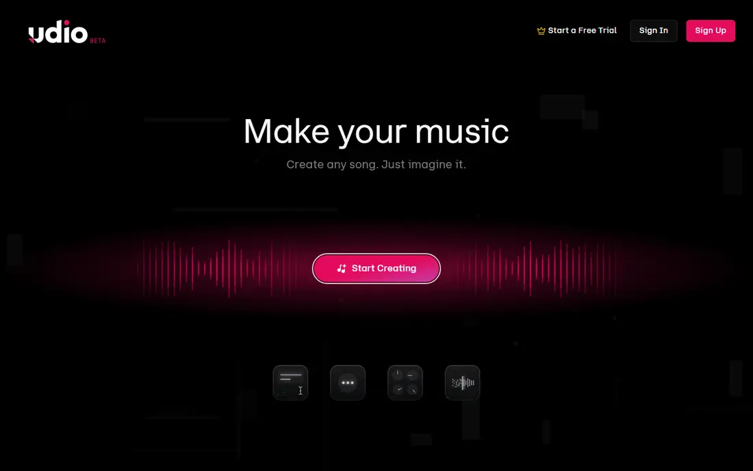 Udio website