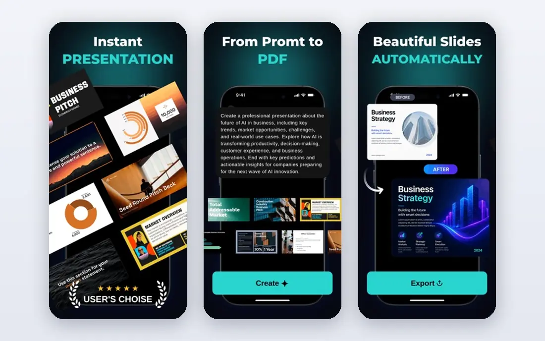 Beautiful.ai app screenshots