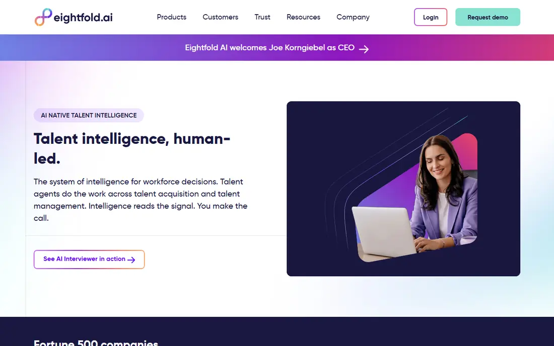Eightfold AI website
