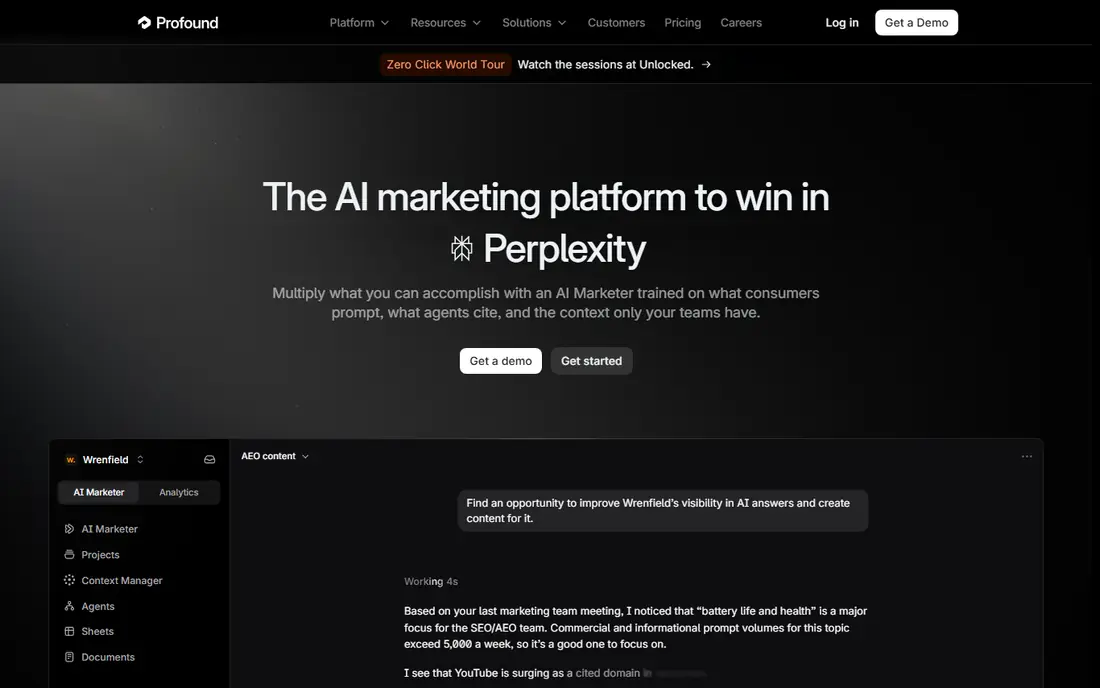 Profound website