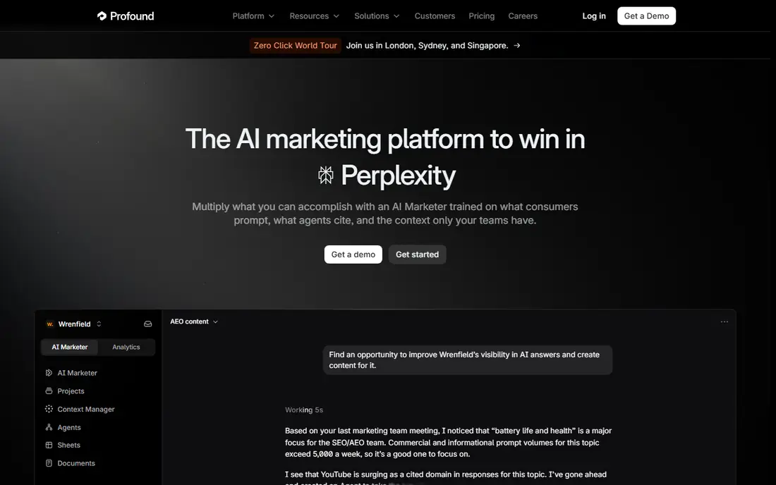Profound website