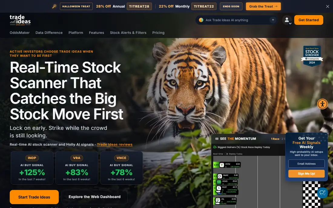 Trade Ideas website