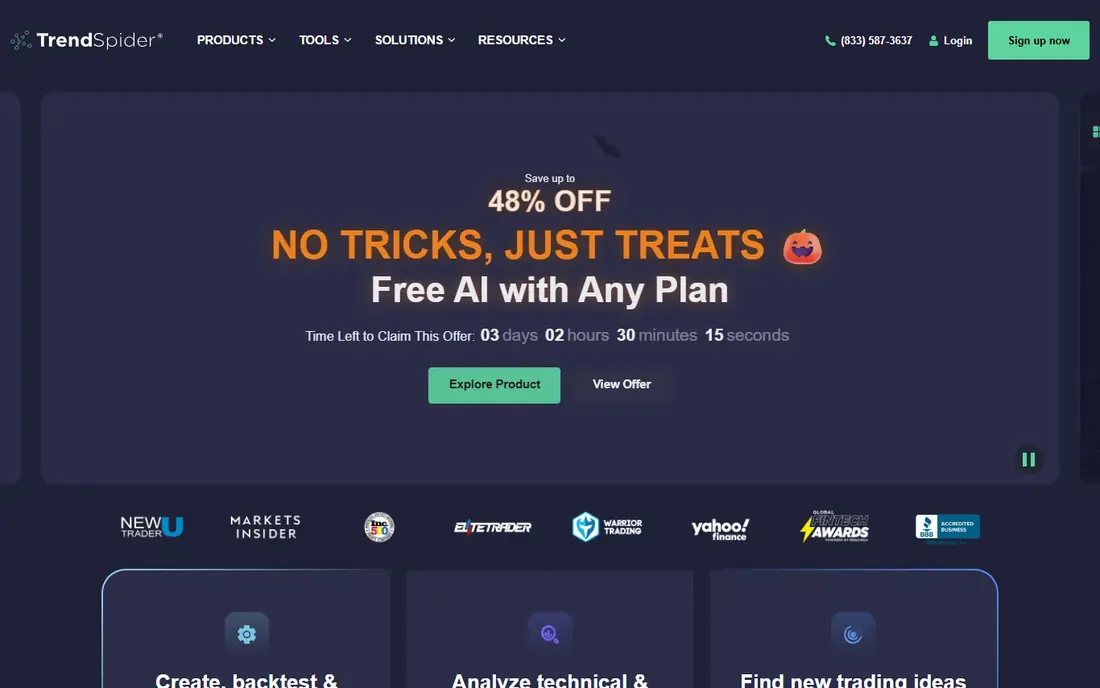 TrendSpider website