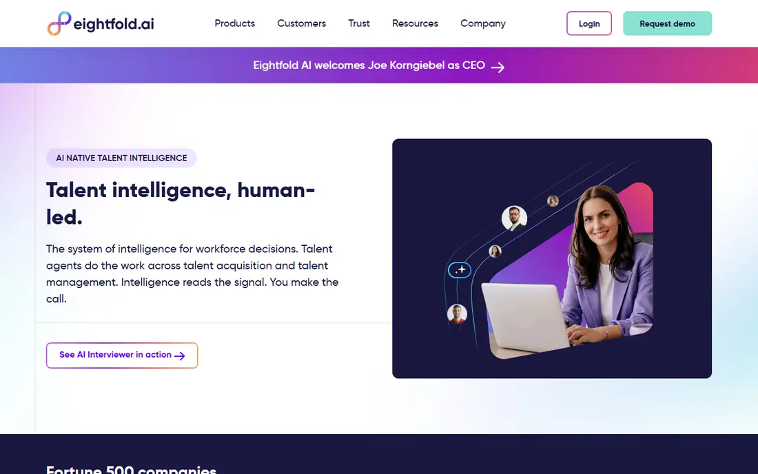 Eightfold AI website